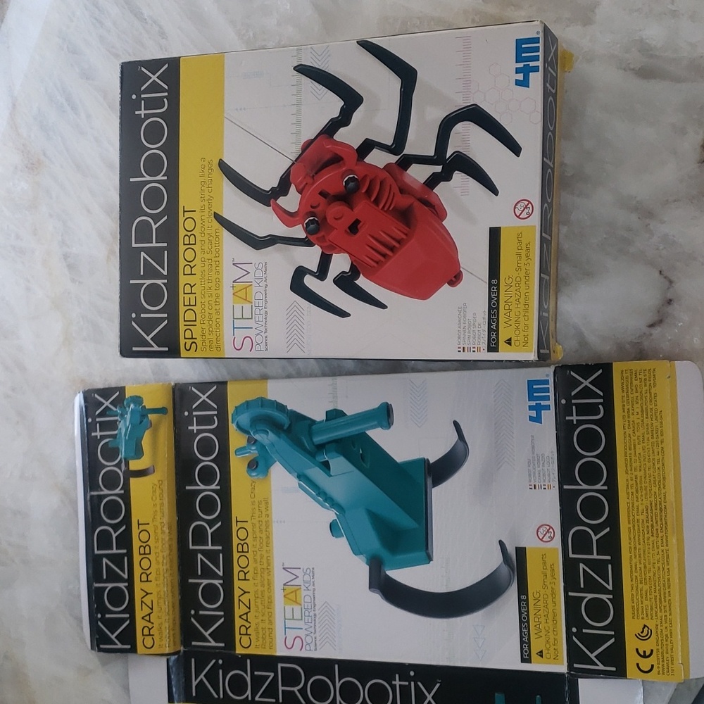 KidzRobotix Bundle of Crazy and Spider Robot by 4M
